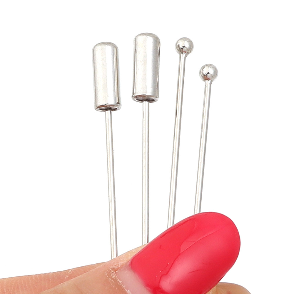 10pcs/lot 60/90cm Rhodium Colo - Jewelry Making Head Pins 评论和价格