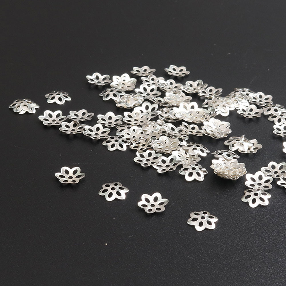 100Pcs Flower Bead Caps for Br - Jewelry Making In Bali 评论和价格