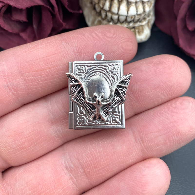 2pcs 27*22mm Bat Book Locket C - Jewelry Making Guide Book 评论和价格