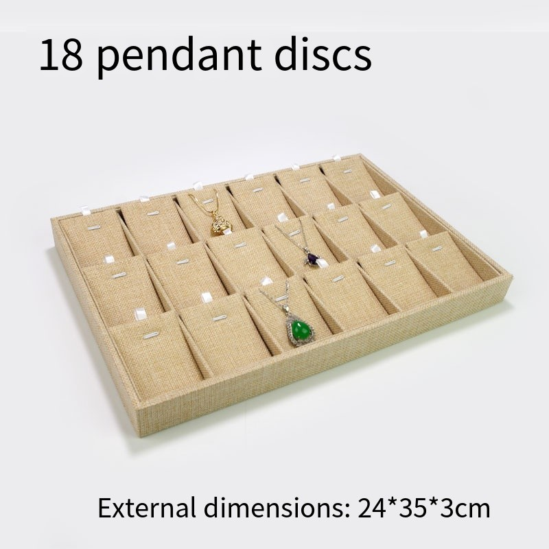 Elegant Linen Jewelry Display  - Jewelry Making Organizer 评论和价格