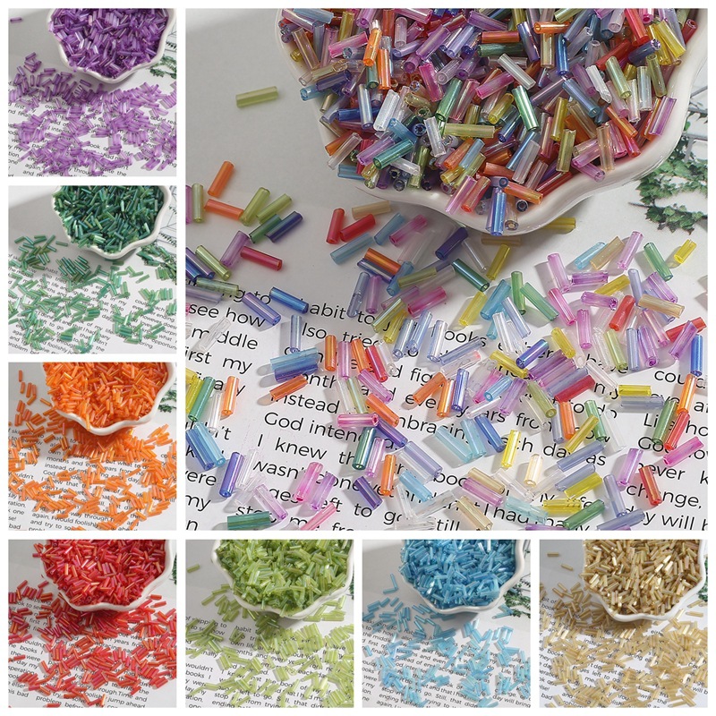 2x7mm 600pcs/lot Rice Shaped C - Seed Bead Tube 评论和价格