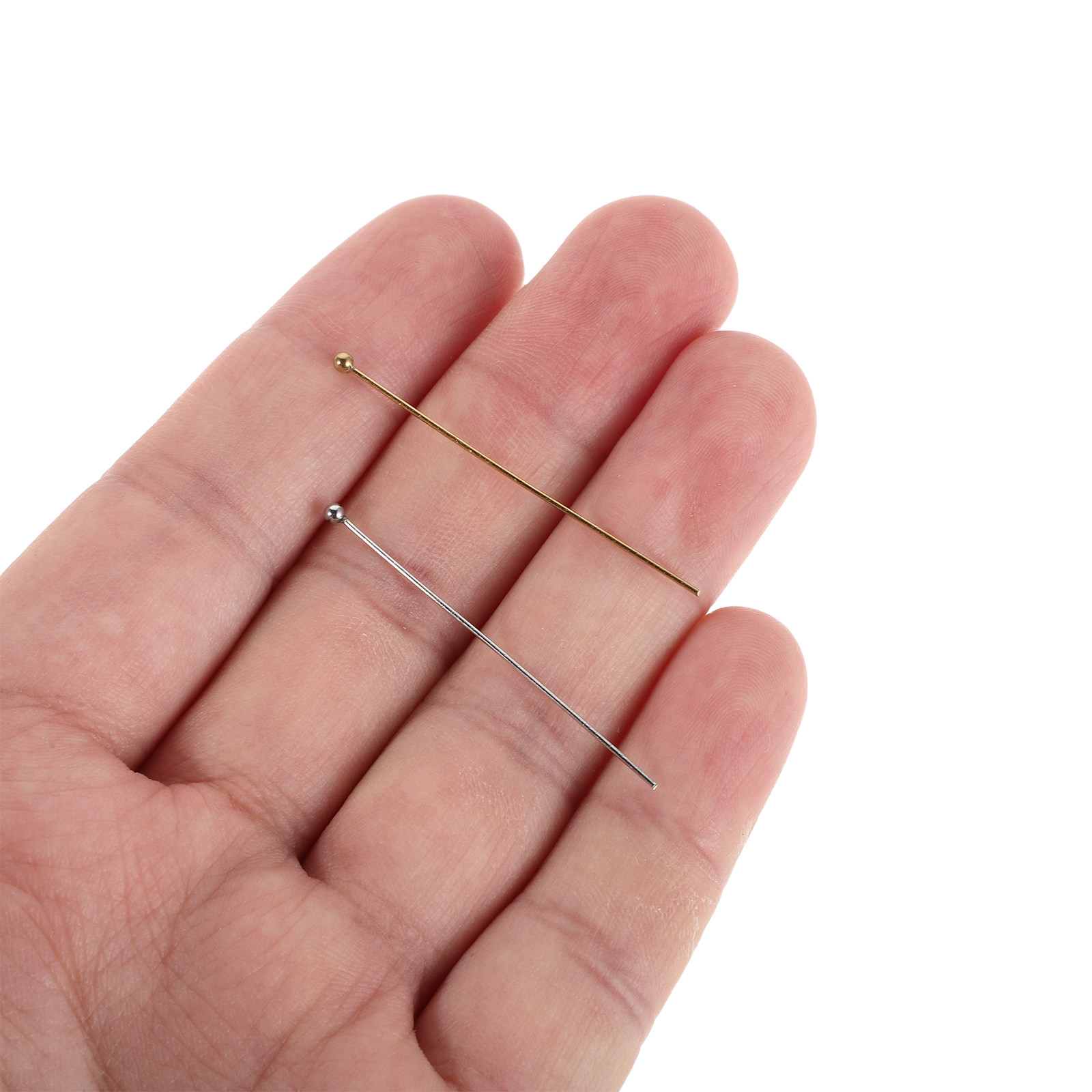 100Pcs Stainless Steel Ball He - Jewelry Making Head Pins 评论和价格