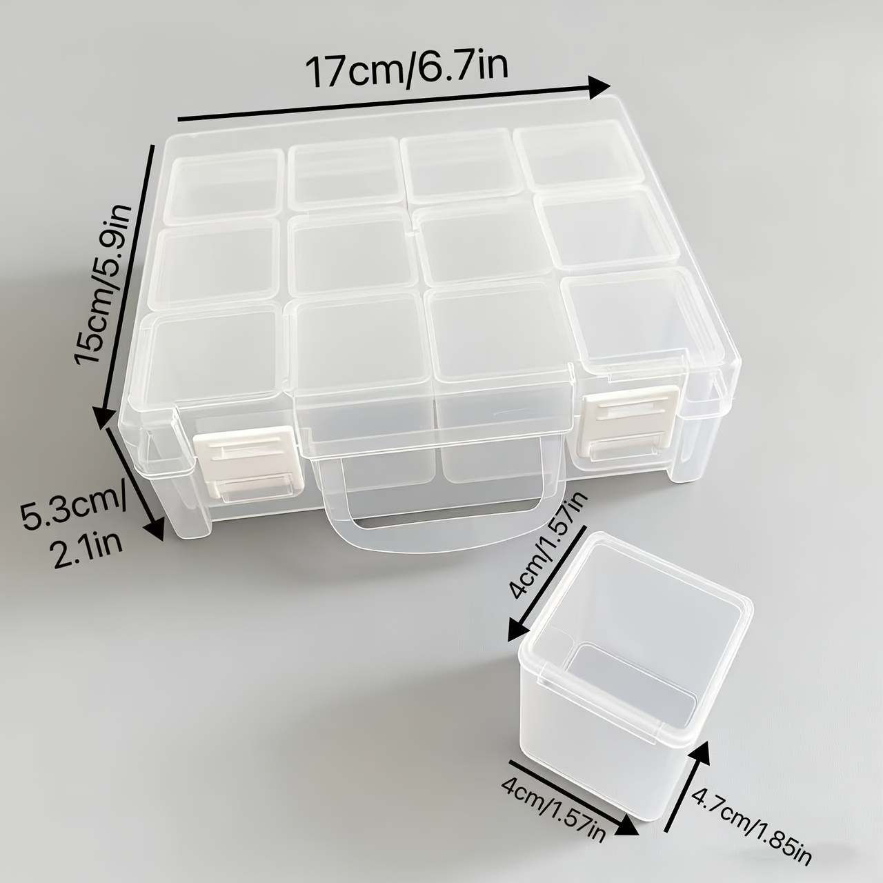 12-Grid Large Capacity Plastic - Jewelry Making Organizer 评论和价格