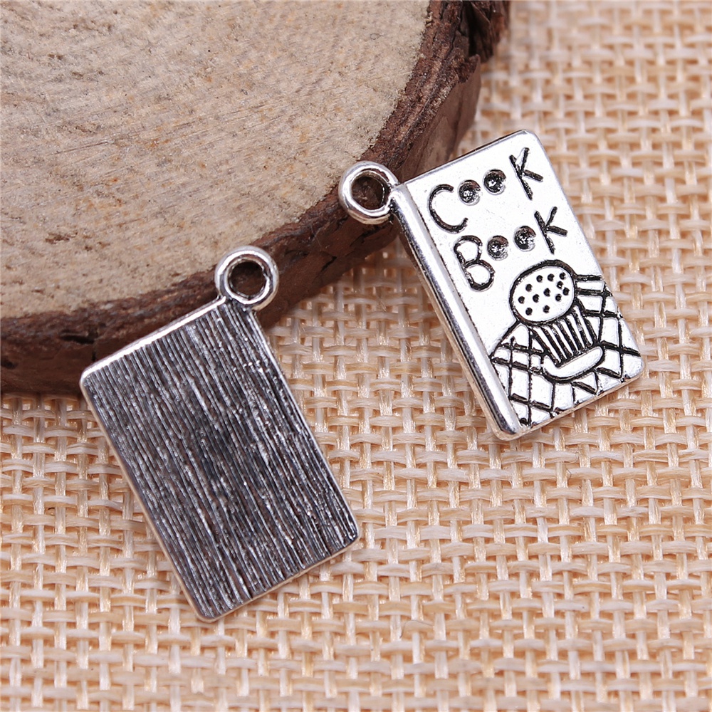 WYSIWYG 10pcs 17x11mm Cook Boo - Jewelry Making Guide Book 评论和价格