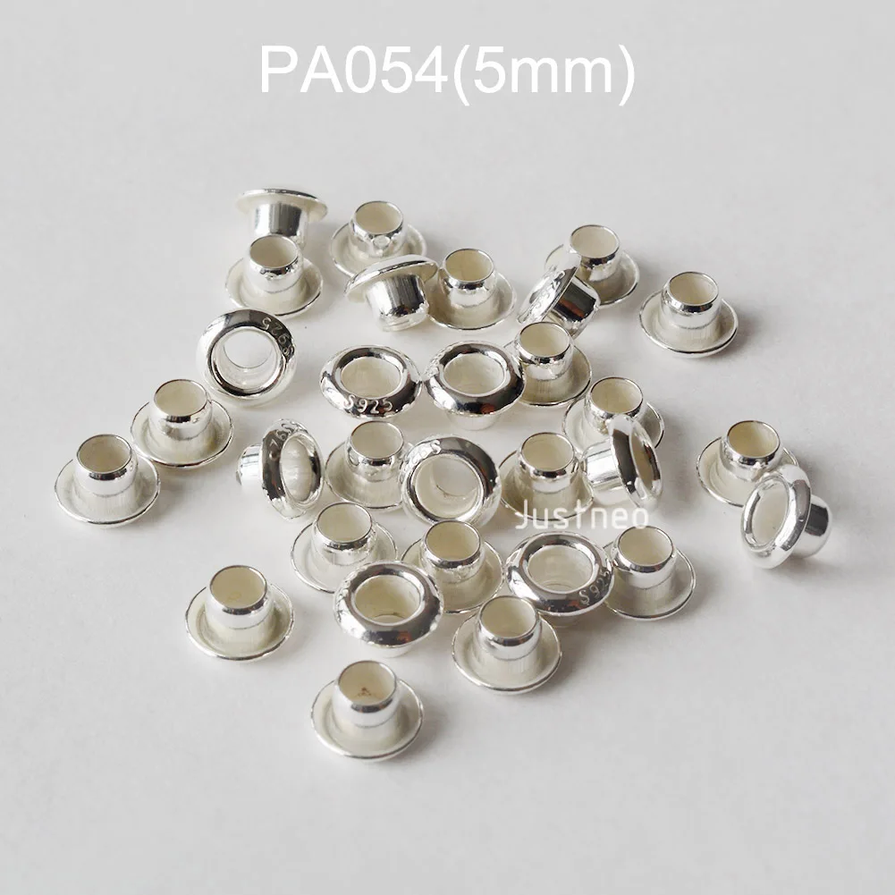 925 Sterling Silver Grommet Ey - Jewelry Making Rivets 评论和价格