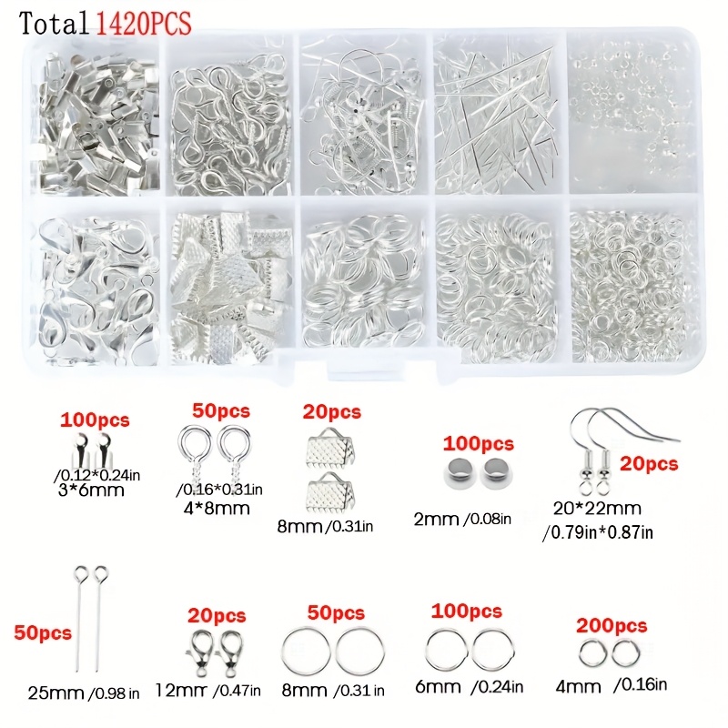 1420pcs 1box Jewelry Findings  - Jewelry Making Tools 评论和价格