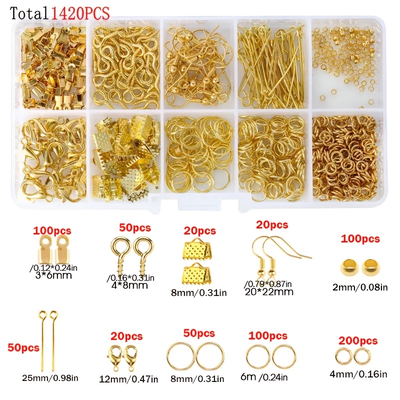1420pcs 1box Jewelry Findings  - Jewelry Making Tools 评论和价格