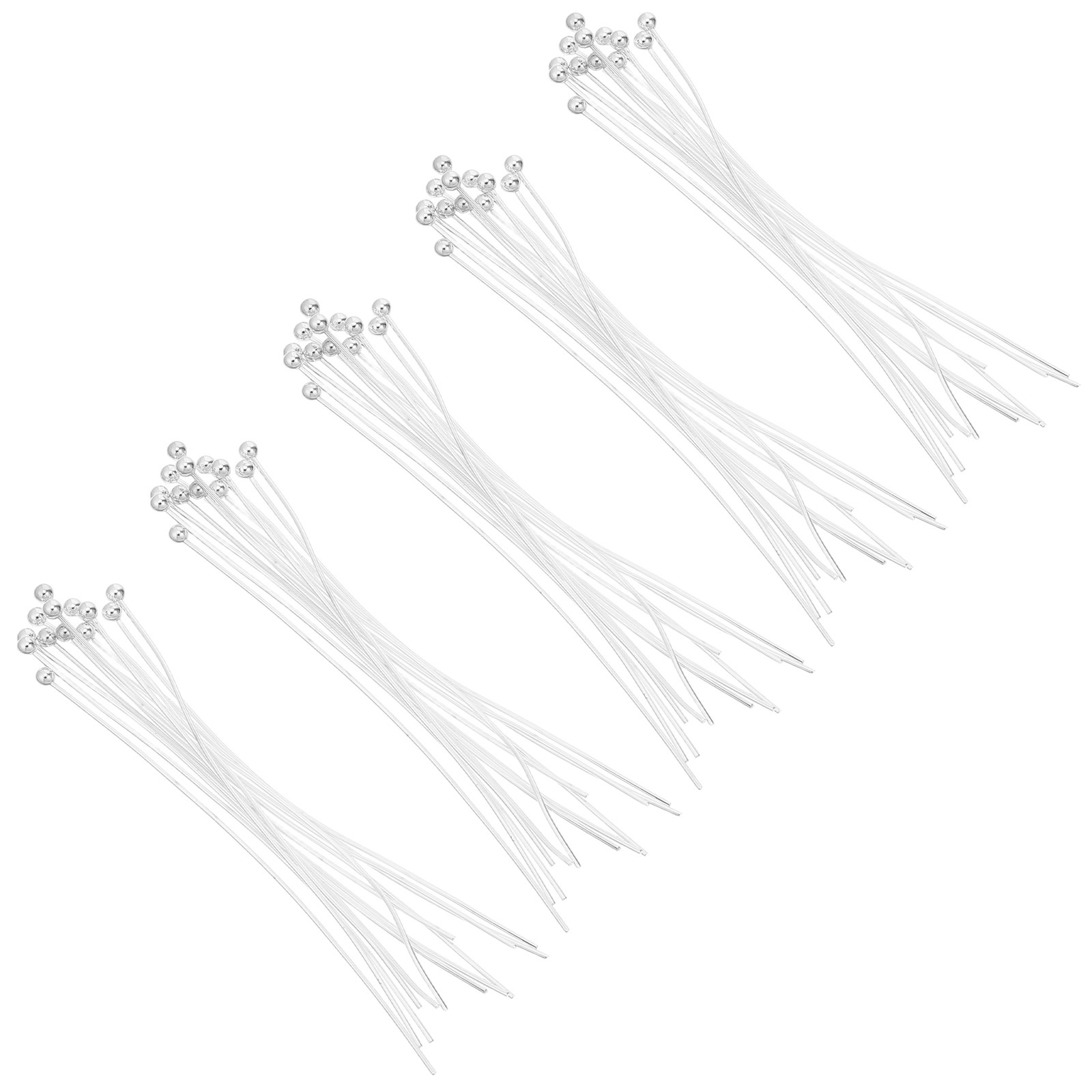 200Pcs Flexible Metal Ball Hea - Jewelry Making Head Pins 评论和价格