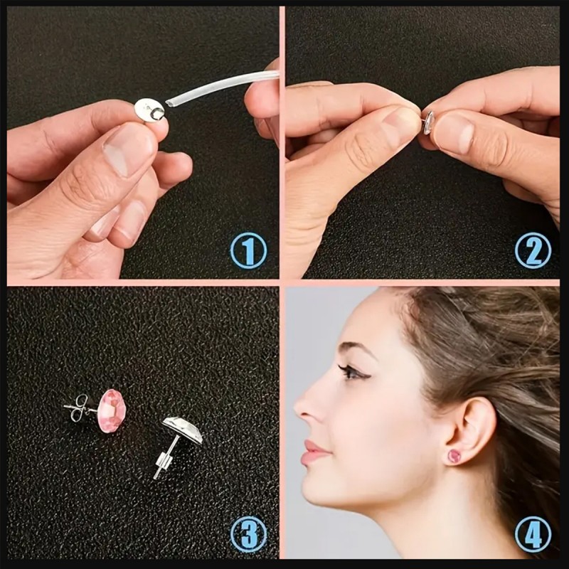 1 Set Box Ear Hook Single Loop - Jewelry Making Organizer 评论和价格