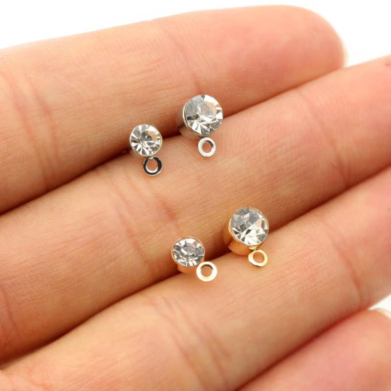 50pcs Stud Earrings Pins with  - Jewelry Making Basics 评论和价格